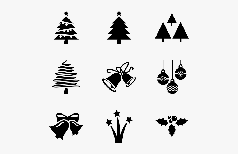 Clip Art Free Vector Christmas Tree - Christmas Tree Vector Icon, Transparent Clipart