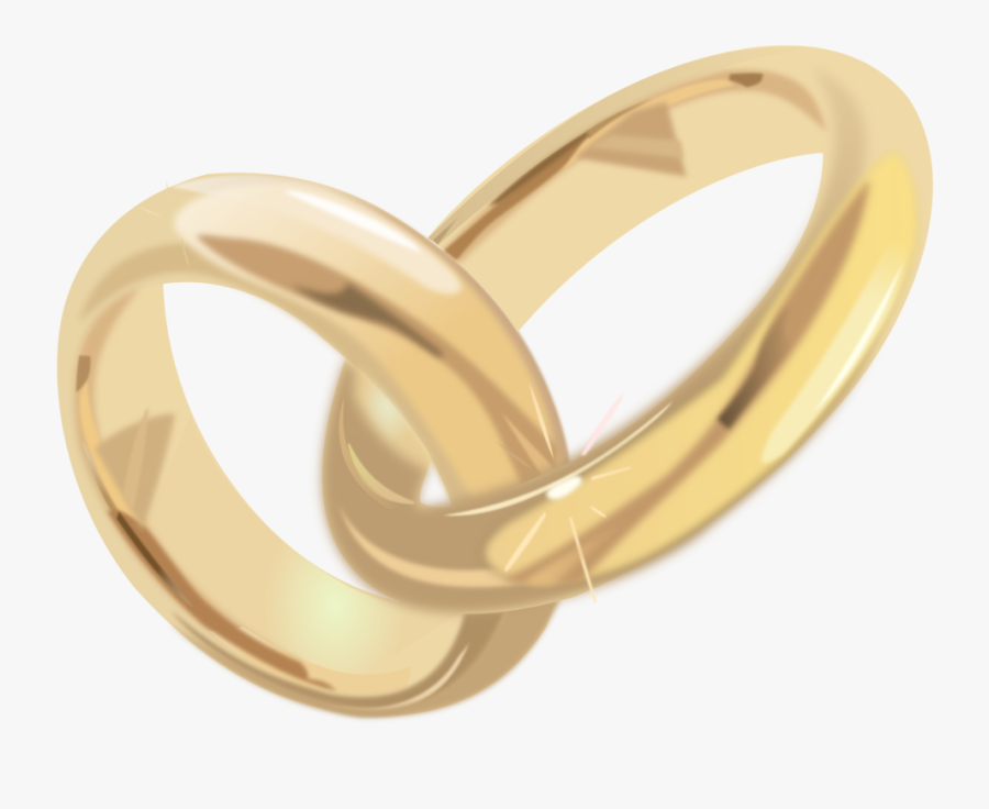 Wedding Ring Engagement Ring Clip Art - ציור של טבעות נישואין, Transparent Clipart