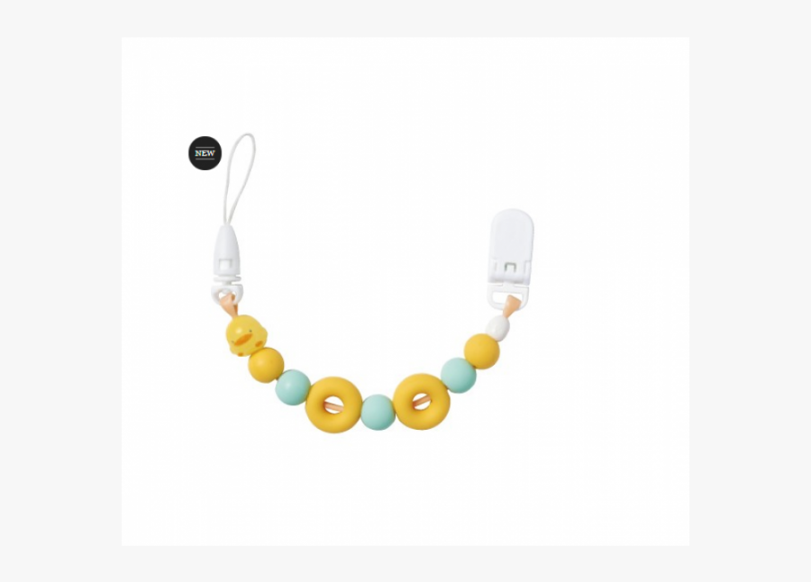 黃色 小鴨 夜光 甜 甜 圈 奶嘴 鍊, Transparent Clipart