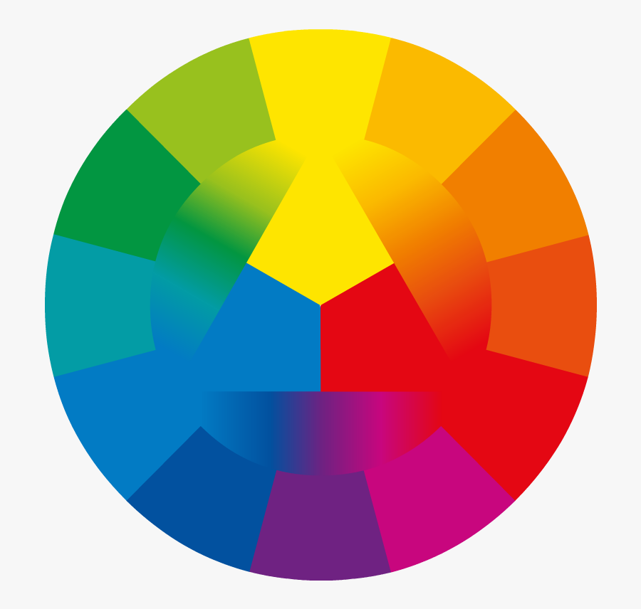 Colour Wheel With Triangle Inside, Transparent Clipart
