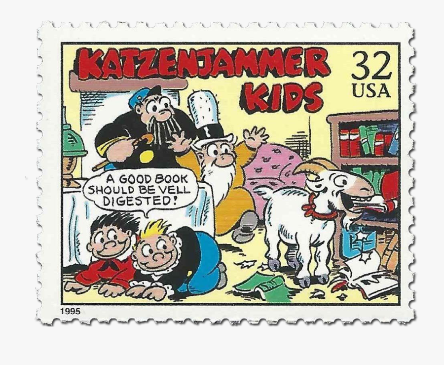 Rudolph Dirks - Katzenjammer Kids - Stamp - Katzenjammer Kids The Captain And The Kids, Transparent Clipart
