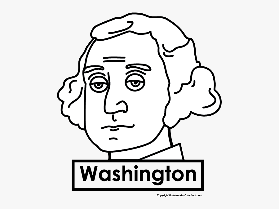 Cartoon Easy George Washington, Transparent Clipart