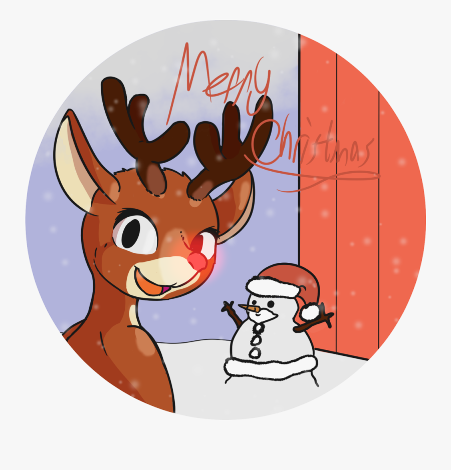Rudolph - Cartoon, Transparent Clipart
