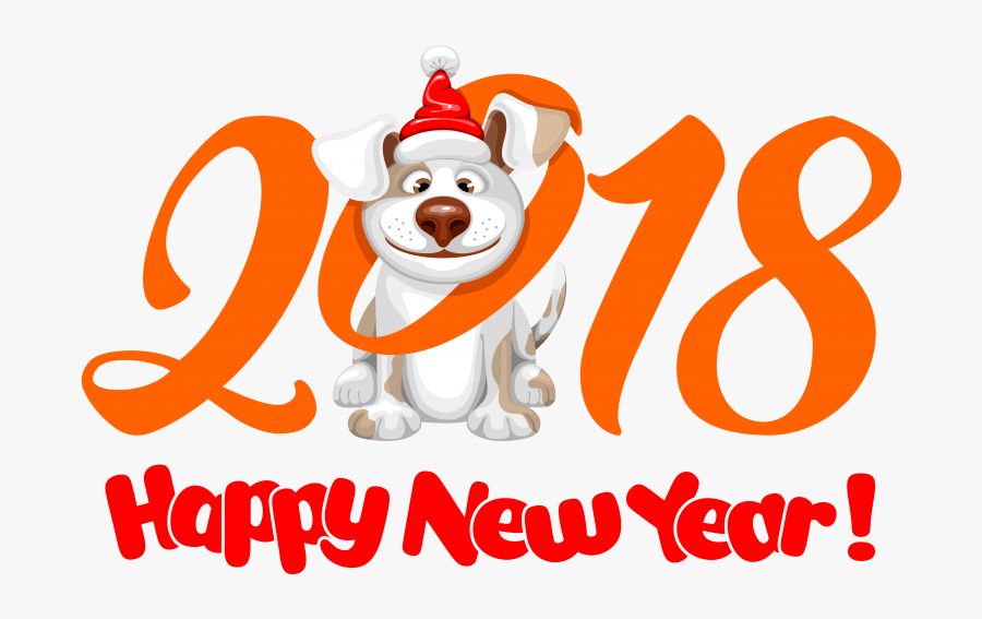 Dog Chinese New Year Happy New Year - Happy New Year 2018 Dog, Transparent Clipart