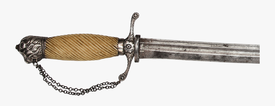 George Washington"s Silver Lion-headed Cuttoe - General George Washington's Sword, Transparent Clipart