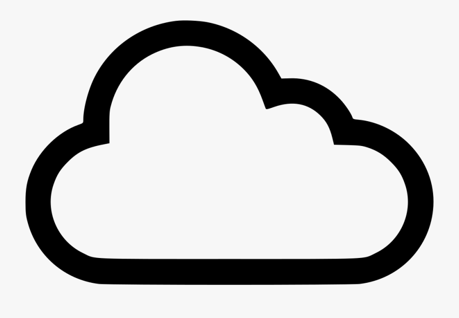 Cloud Cloudy Weather Outdoor Outside Svg Png Icon Free - Cloud Icon Vector Png, Transparent Clipart