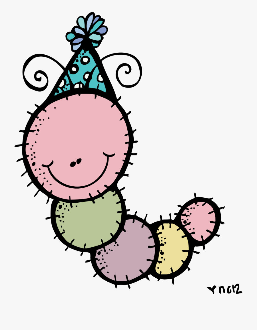 Worms Clipart February - Melonheadz Caterpillar Black And White, Transparent Clipart