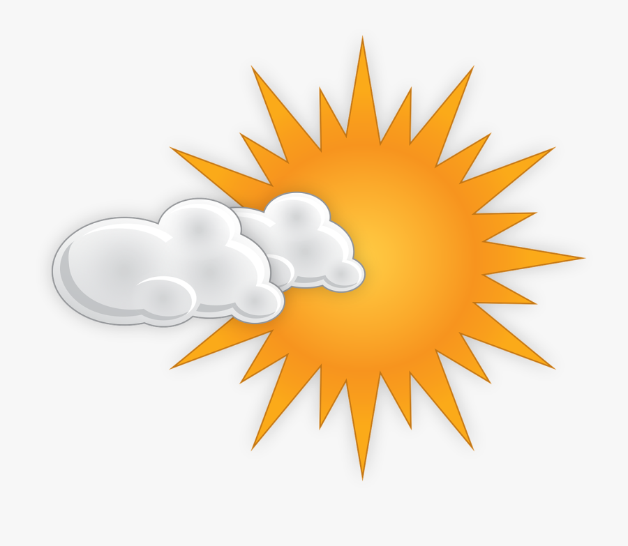 Cloudy Day Images - Slightly Cloudy , Free Transparent Clipart - ClipartKey...
