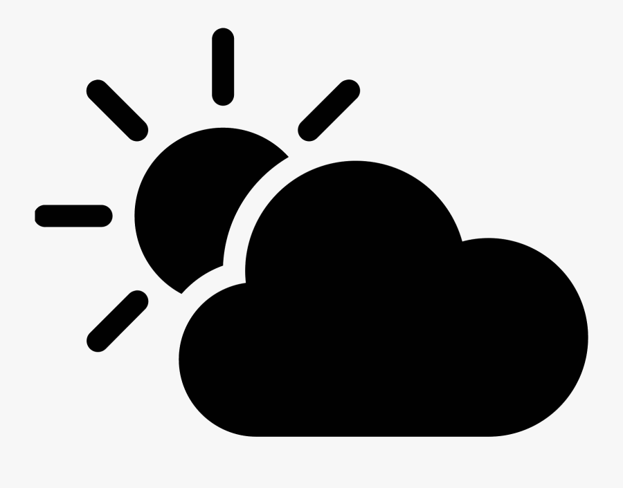 Cloudy Clipart Two Cloud - Samsung Weather Icon, Transparent Clipart