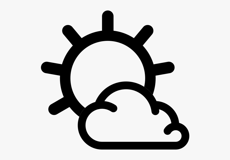 Simple Weather Icons2 Partly Cloudy - Weather Symbol Partly Cloudy, Transparent Clipart