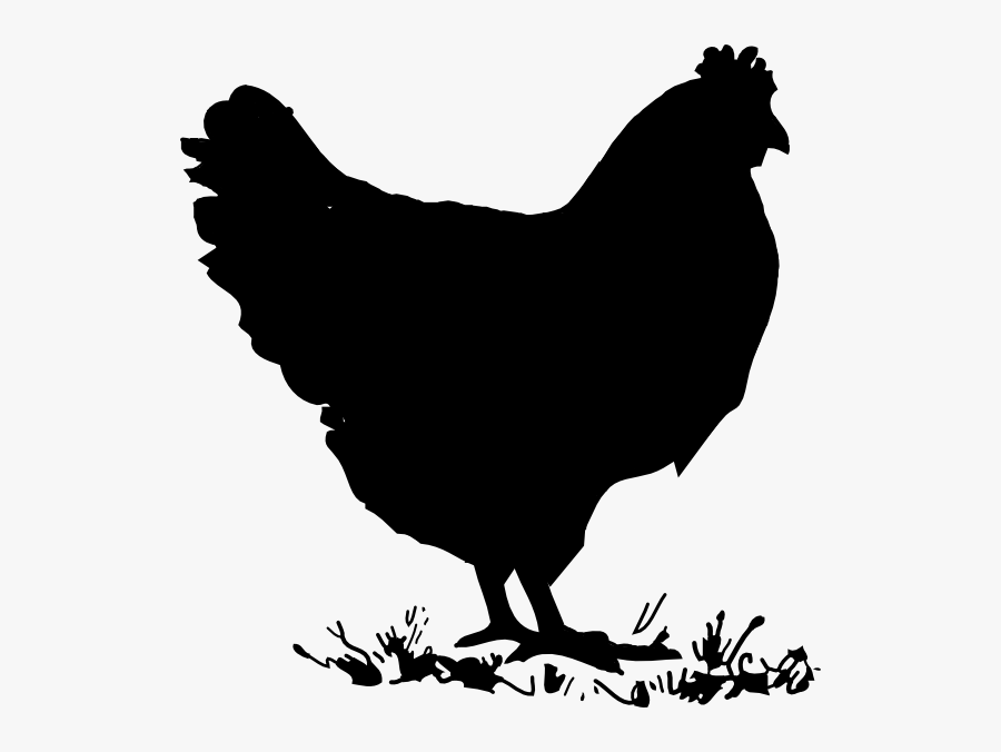 Transparent Chick Png - Chicken Clipart Black And White, Transparent Clipart
