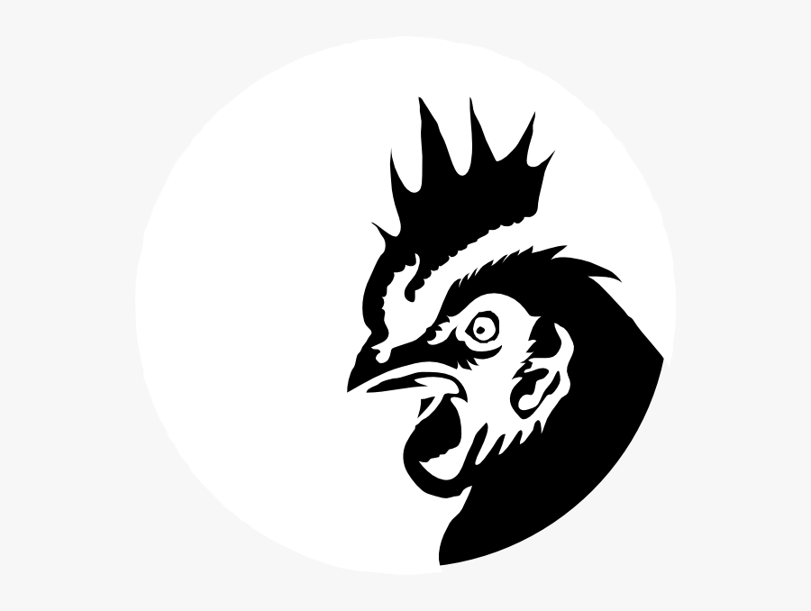 Chicken Profile Black Silhouette Clip Art - Head Chicken Vector Png, Transparent Clipart