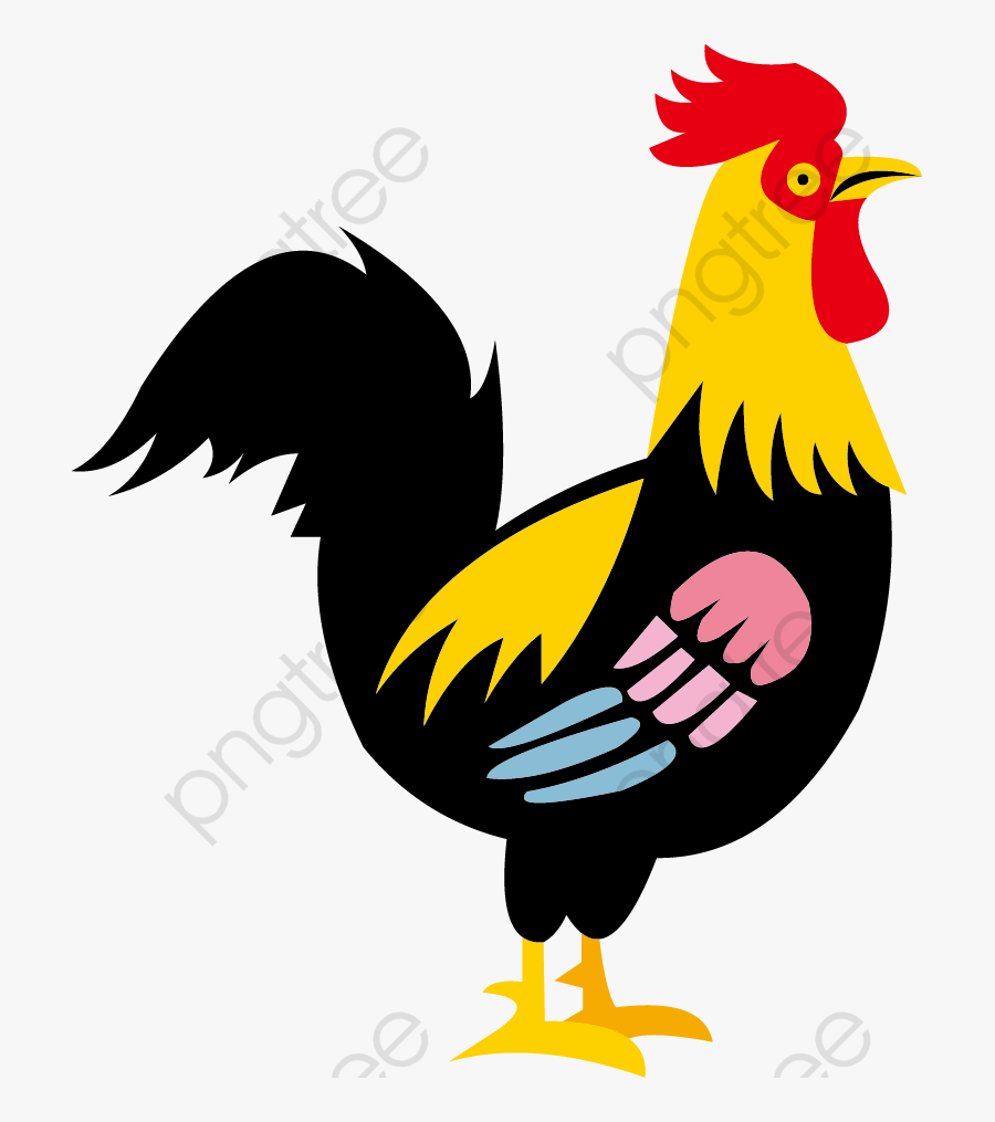Chicken - Rooster, Transparent Clipart