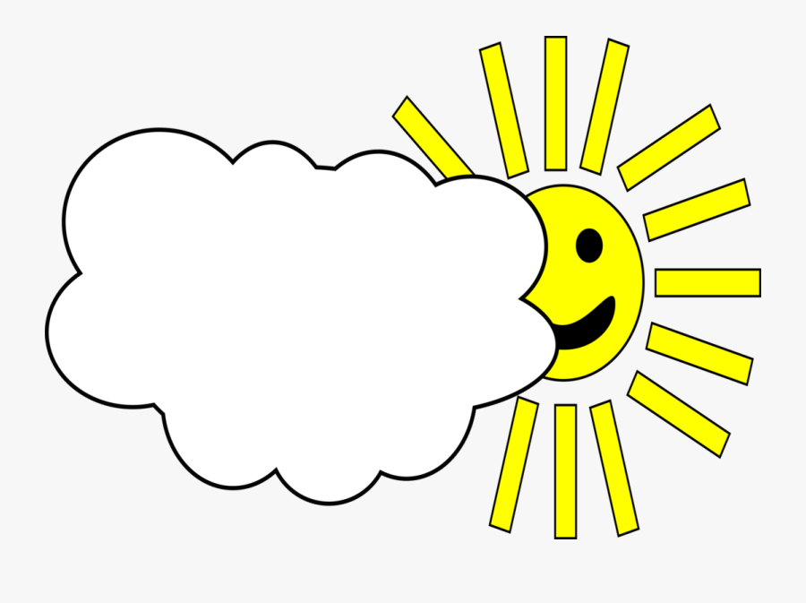 Free Vector Sun - Cloudy Weather, Transparent Clipart
