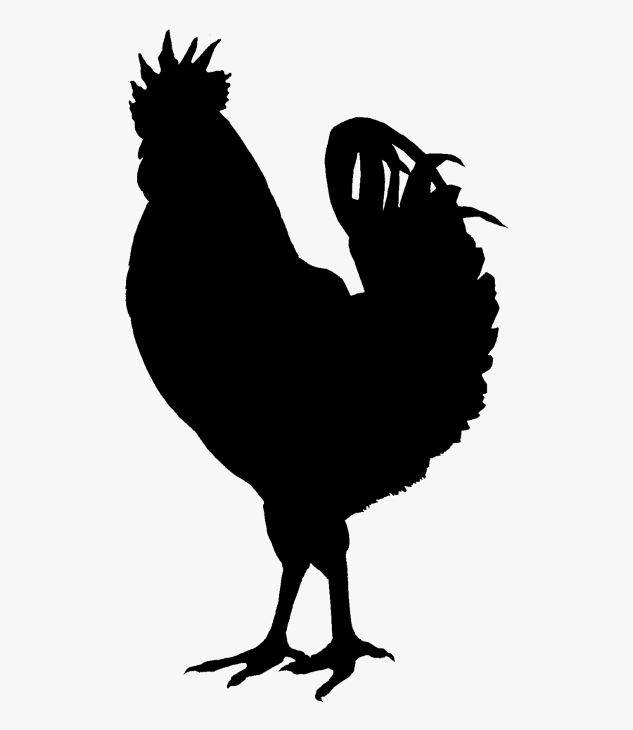 Silkie Chicken As Food Clip Art - Chicken Silhouette Png Transparent, Transparent Clipart