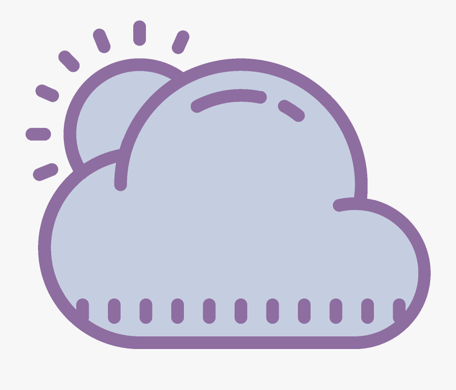 Cloudy Clipart Sun Behind Cloud - Icon, Transparent Clipart