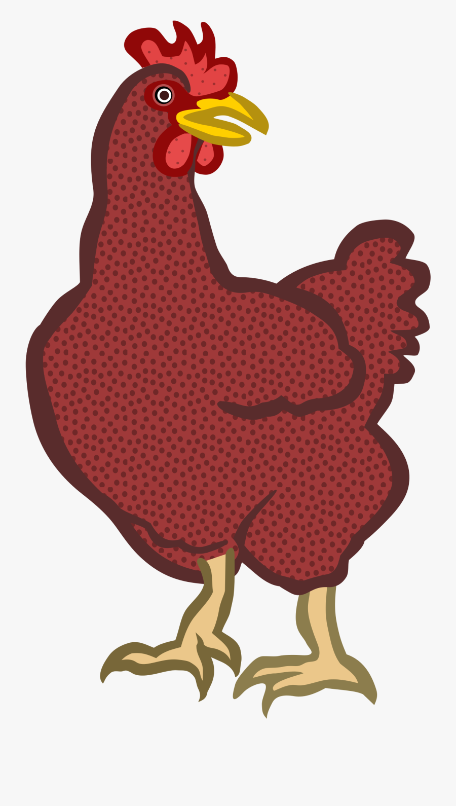 Hen2 - Coloured, Transparent Clipart