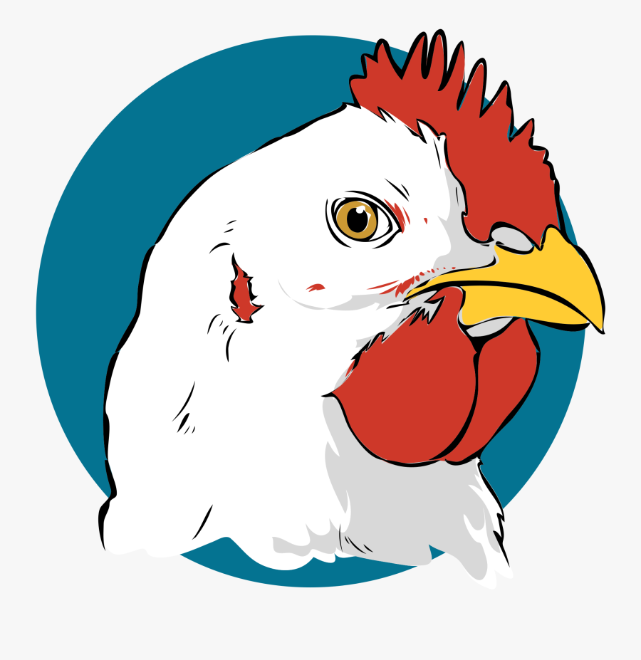 File Chicken Closeup Svg Wikimedia Commons - Cabeza De Gallina Dibujo, Transparent Clipart