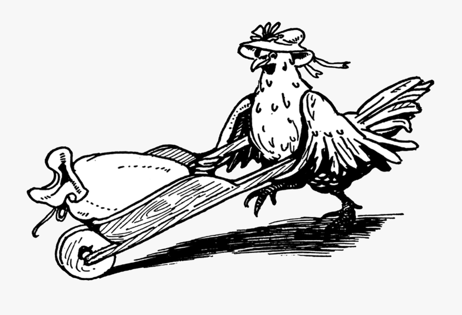 Transparent Red Hen Clipart - Black And White Little Red Hen Clip Art, Transparent Clipart