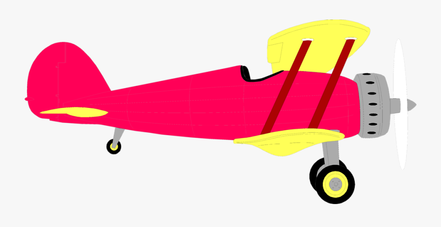 Biplane Free Stock Photo Illustration Of A Red Biplane - Biplane Clipart Transparent Background, Transparent Clipart