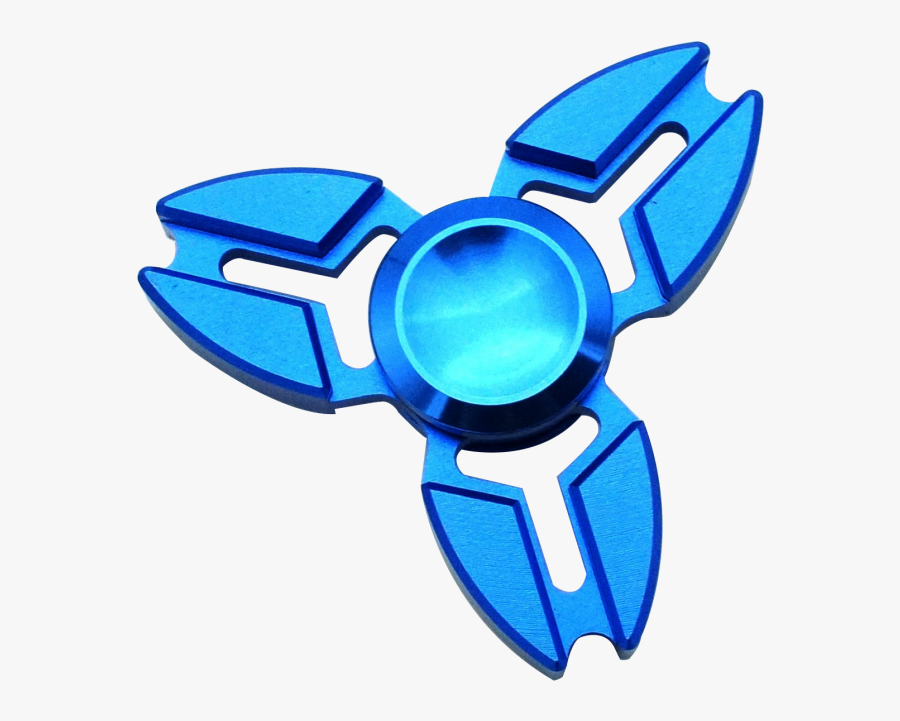 Metal Ox Horn Tri Spinner Anti-stress Fidget Toy - Emblem, Transparent Clipart