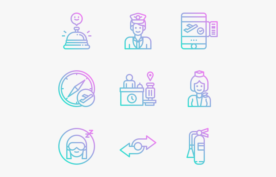 Airplane - Icon, Transparent Clipart