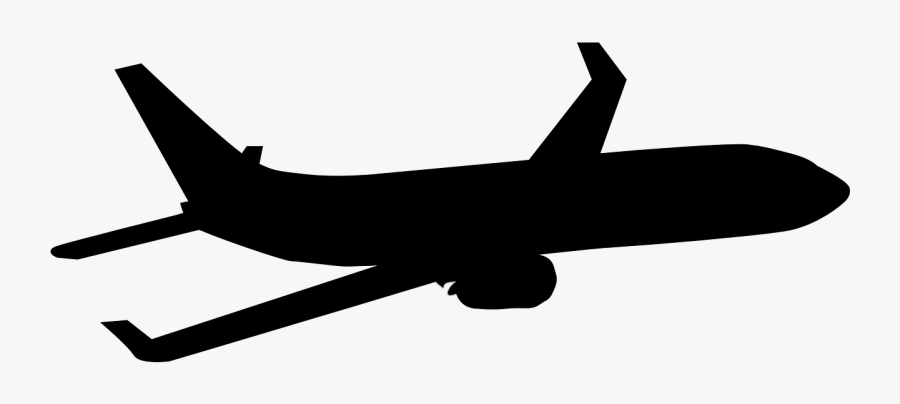 Airplane Aircraft Silhouette Clip Art - Silhouette Of A Plane, Transparent Clipart