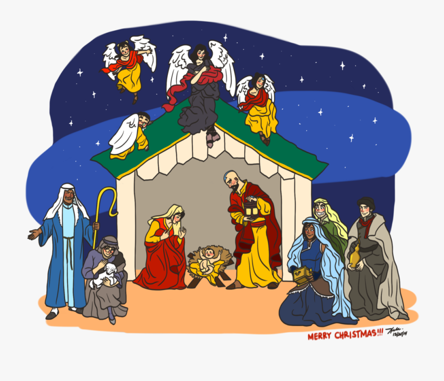 Nativity Scene Clipart Cute - Christmas Day, Transparent Clipart