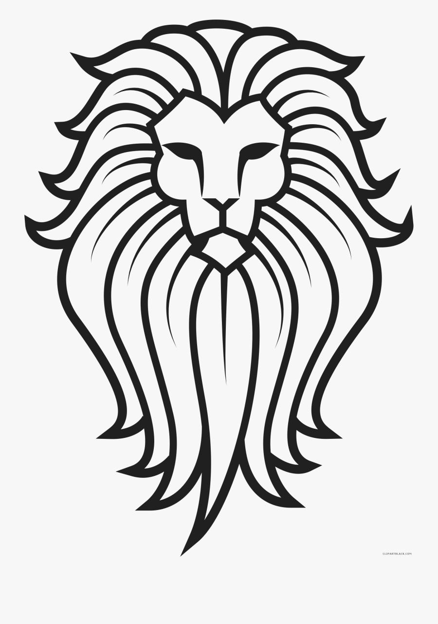 Lion Tattoo Animal Free Black White Clipart Images - Transparent Background Lion Logo Png, Transparent Clipart