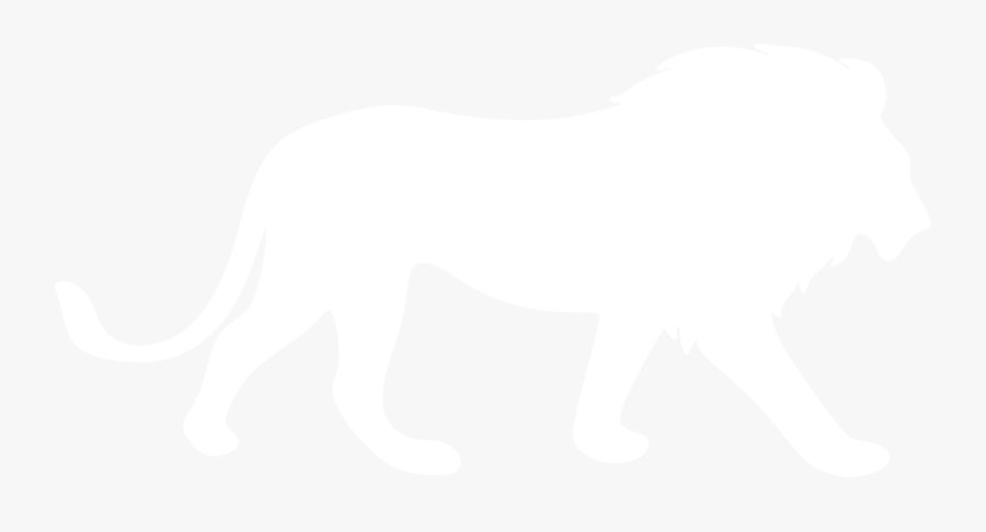Lion Silhouette By Paperlightbox - Lion Silhouette Png White, Transparent Clipart