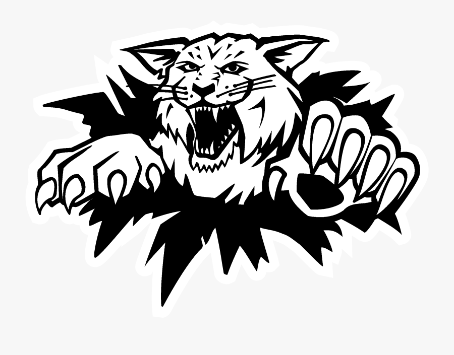 Black And Art,plant,roar - Wildcats Moncton, Transparent Clipart
