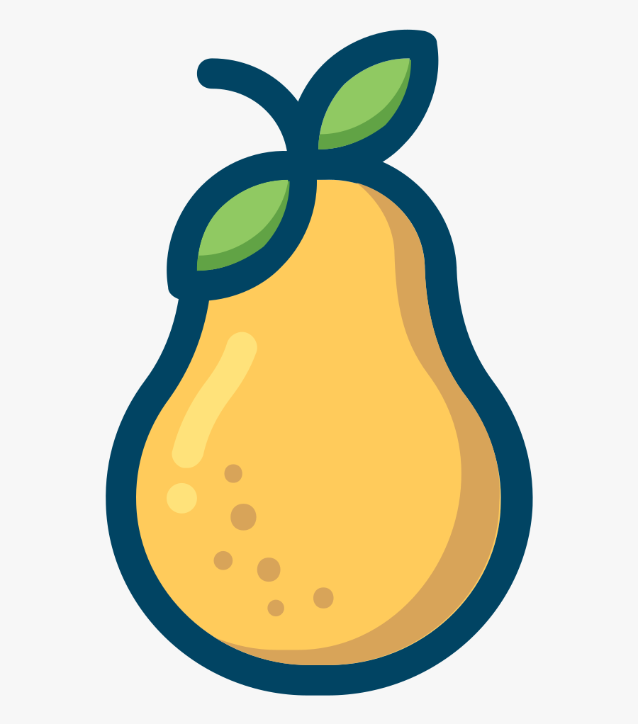 Pear - Animated Papaya, Transparent Clipart