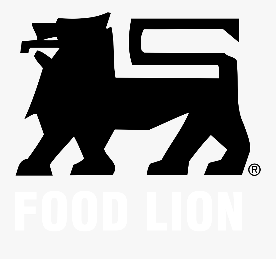 Food Lion Logo Black And White - Food Lion, Transparent Clipart