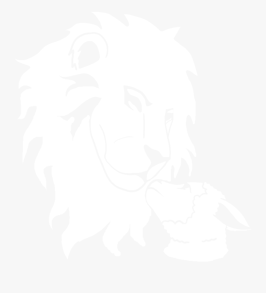 The Lion & The Lamb - Illustration, Transparent Clipart