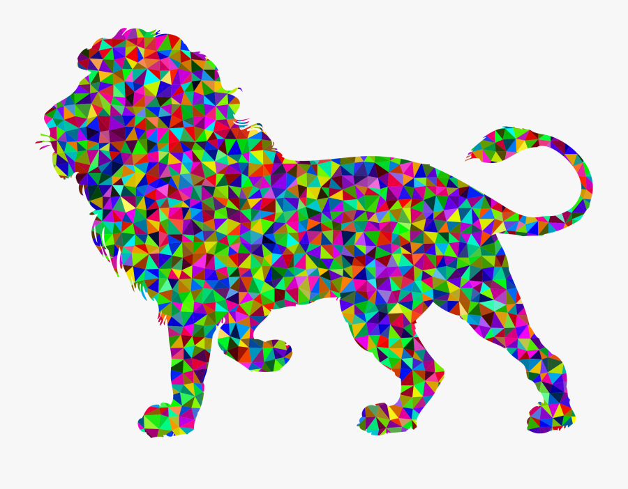 Roaring Lion Clip Art Black And White - Silhouette Lion Black And White Clipart, Transparent Clipart