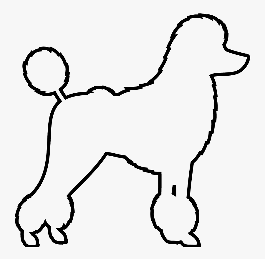 Collection Of Free Poodle Drawing Outline Download - Poodle Outline, Transparent Clipart
