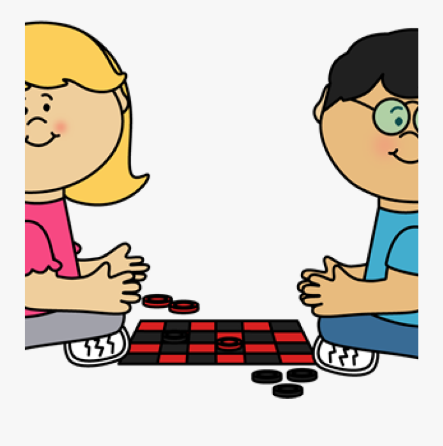 Kids Playing Clipart Kids Playing Checkers Clip Art - Preschool Free Play Clipart, Transparent Clipart