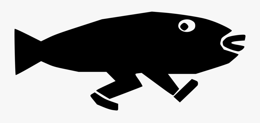 Silhouette,monochrome Photography,artwork - Fish Silhouette Clear Background, Transparent Clipart