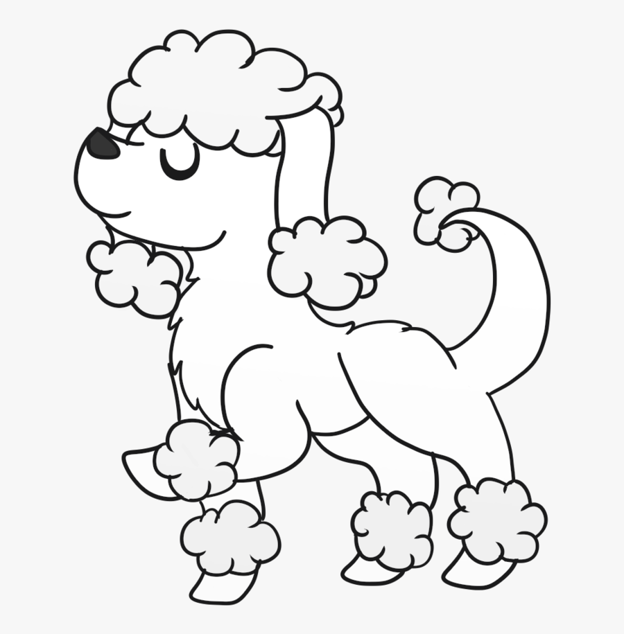 Poodle Coloring Pages - Toy Poodle Coloring Sheet, Transparent Clipart