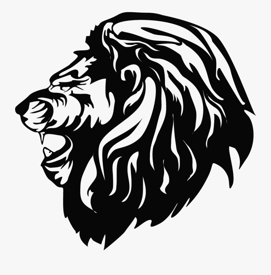 Transparent Lion Clipart Black And White - Icon Lion Vector Png, Transparent Clipart