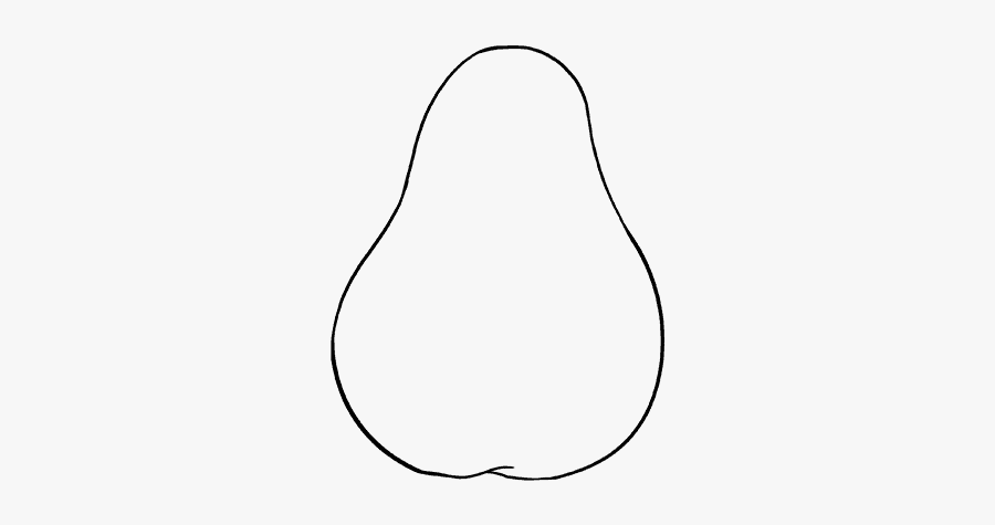 How To Draw Pears - Line Art, Transparent Clipart