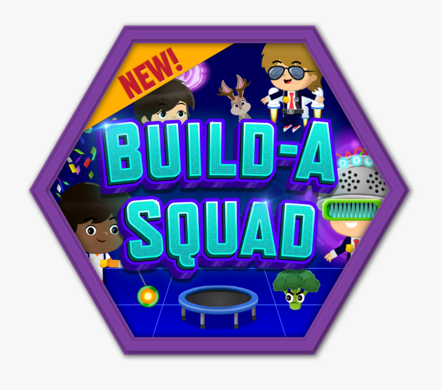 Build A Squad Game Badge, Transparent Clipart