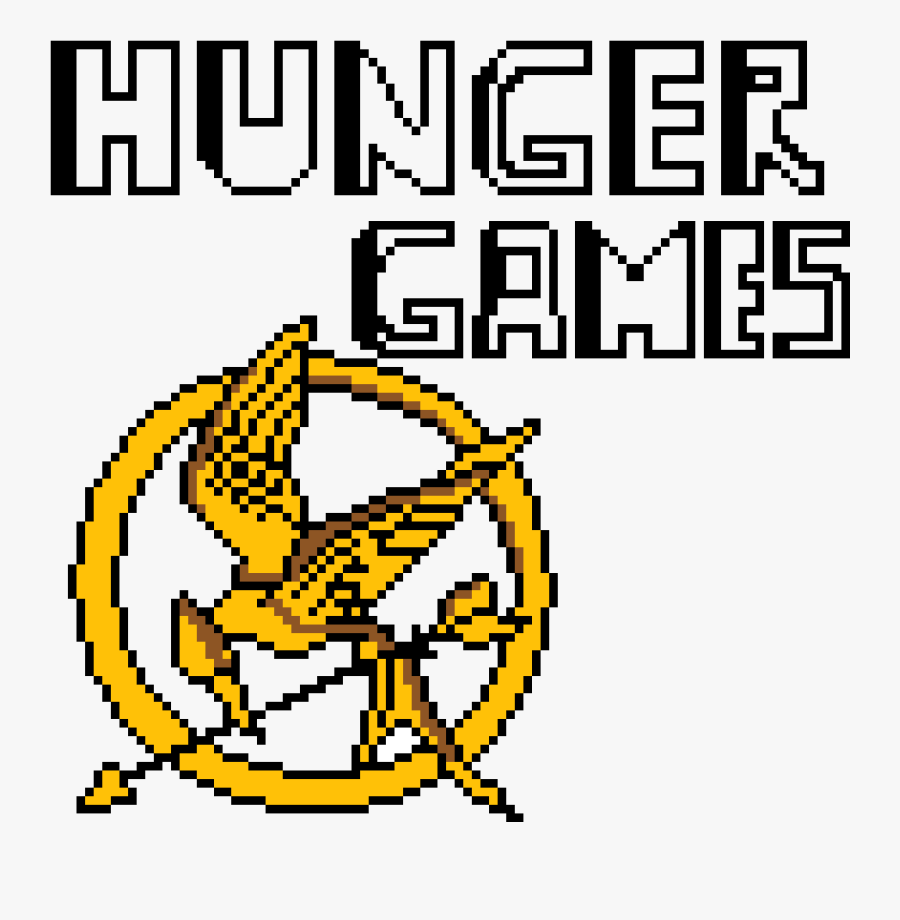 Hunger Games Mocking Jay - Grid Minecraft Pixel Art, Transparent Clipart