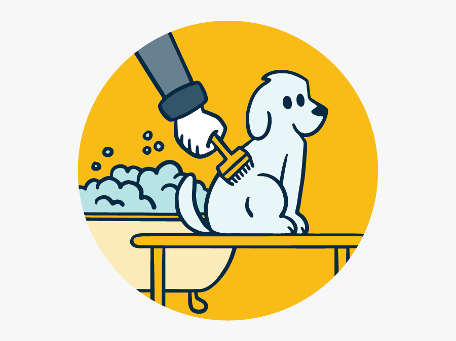 Spaw Bath Groom Hand, Transparent Clipart