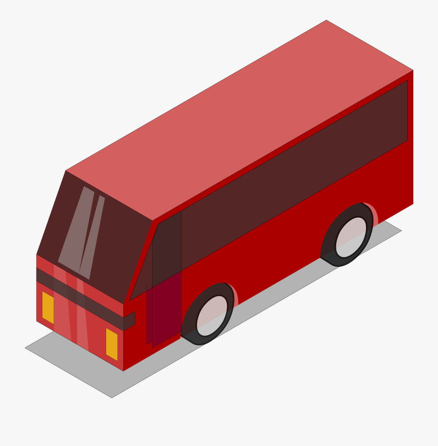 Transportation Clipart Public Transport - Bus 3d Icon Png, Transparent Clipart