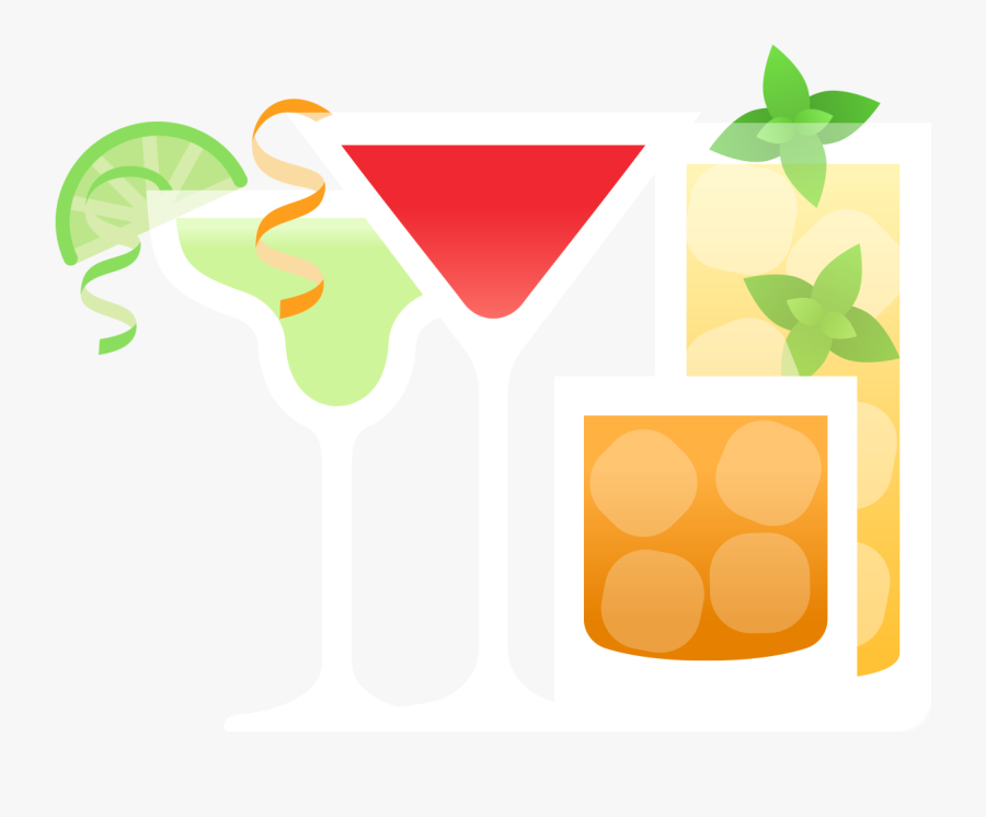 Cocktails, Transparent Clipart