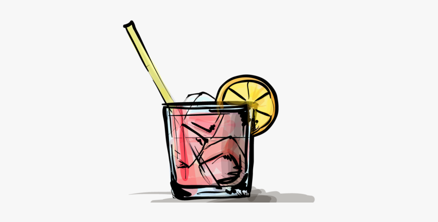 Pink Gin, Transparent Clipart