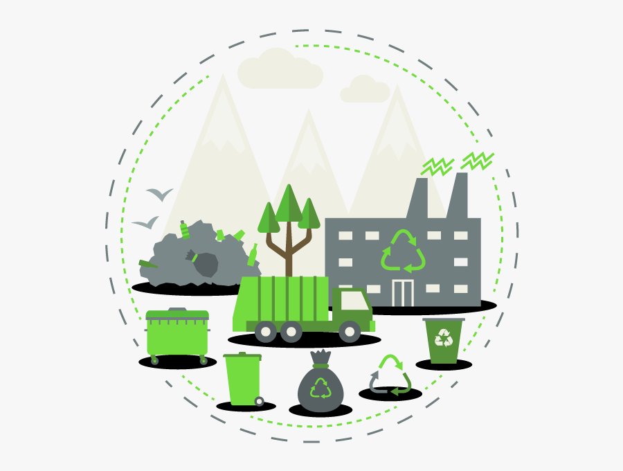 Factory Clipart Recycling Factory - Recycle Factory Clipart, Transparent Clipart