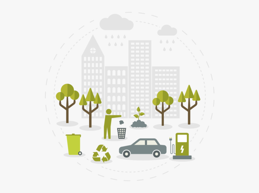 Bin Urban Natural Recycling Park Environment Recycle, Transparent Clipart