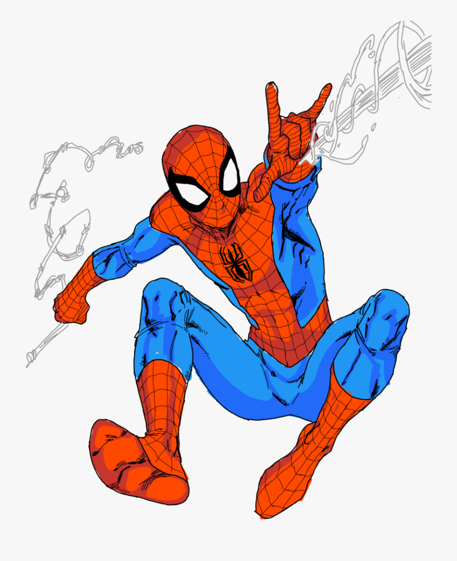 Spiderman - Jumping Spider Man Clipart, Transparent Clipart